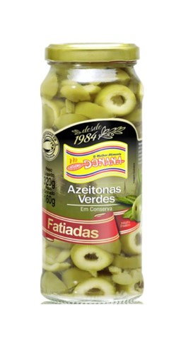 Azeitona Verde Fatiada 160g vidro
