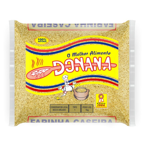 Farinha de mandioca caseira 1kg